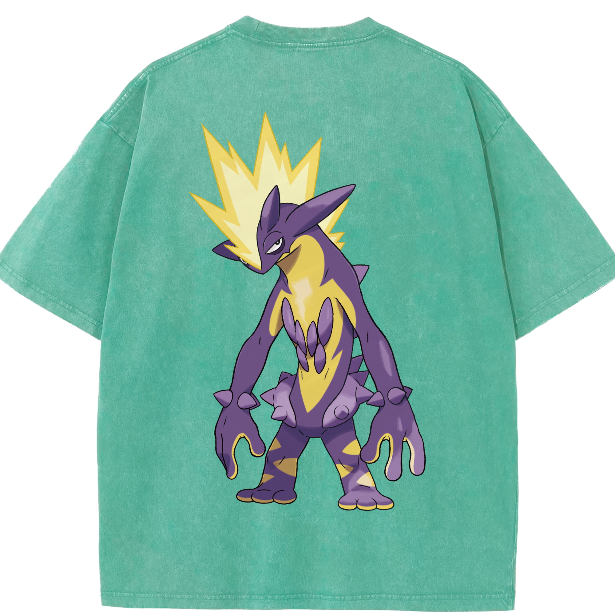 （画像用） ポケットモンスター Pokémon 綿100% ヴィンテージ風 半袖Tシャツ（背面プリント）